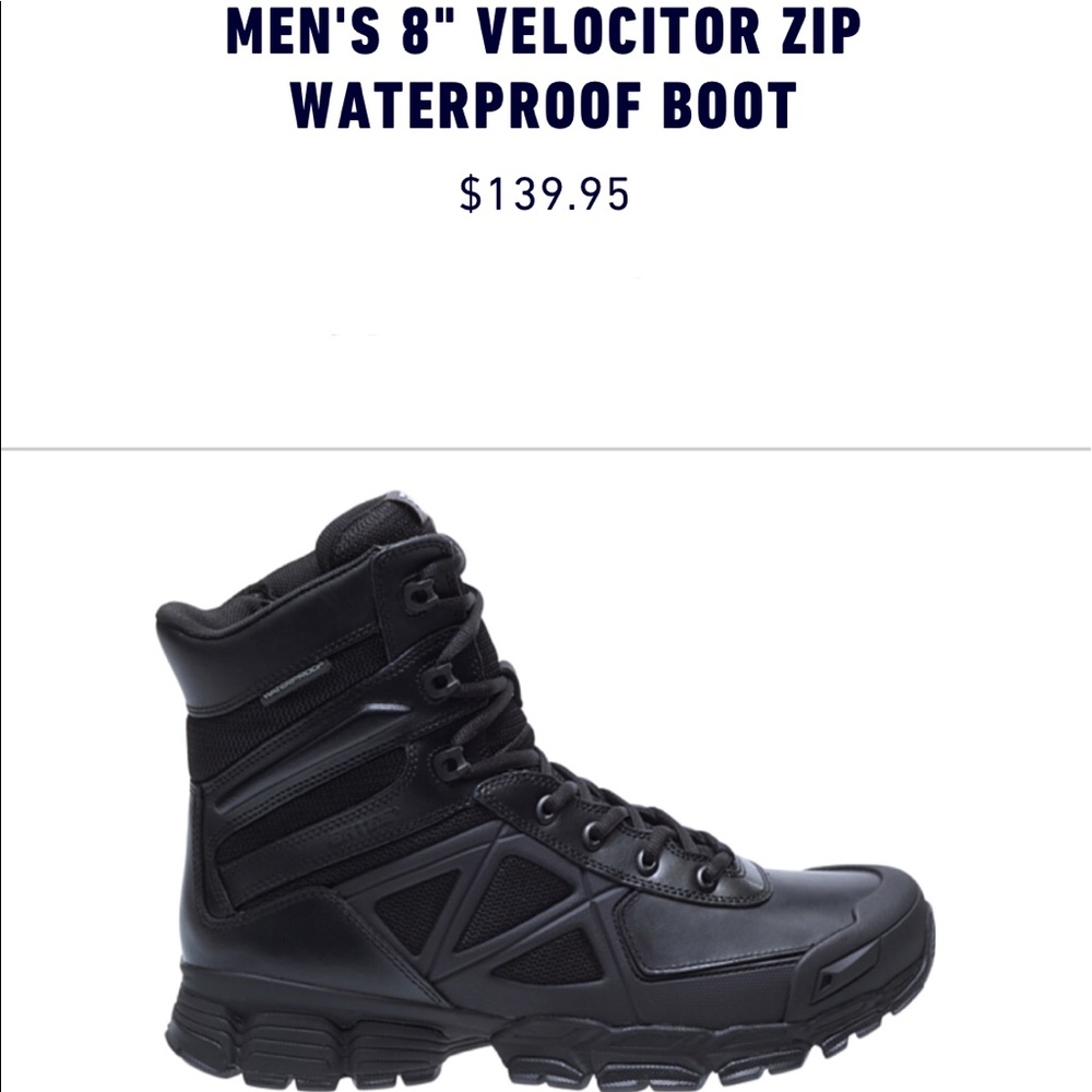 Men’s Bates Velocitor side-zip tactical boots
